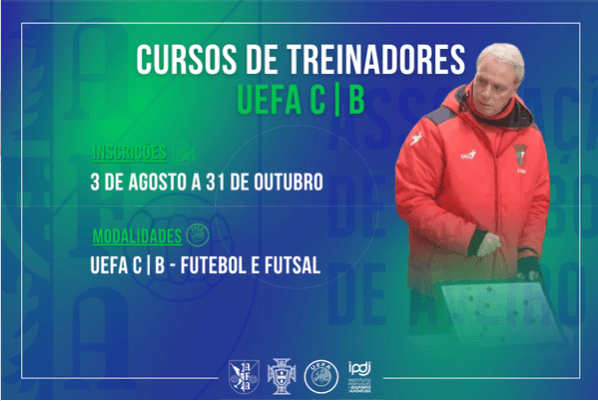 Inscrições abertas para os Cursos de Treinadores UEFA C e UEFA B